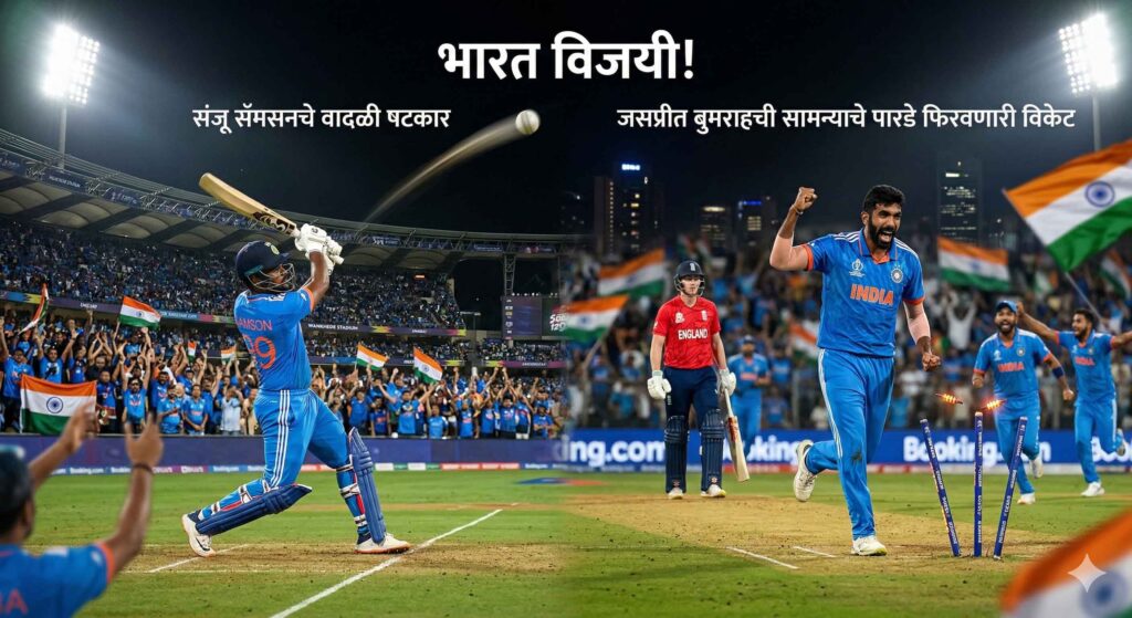 संजूचे षटकार किंवा बुमराहची विकेट